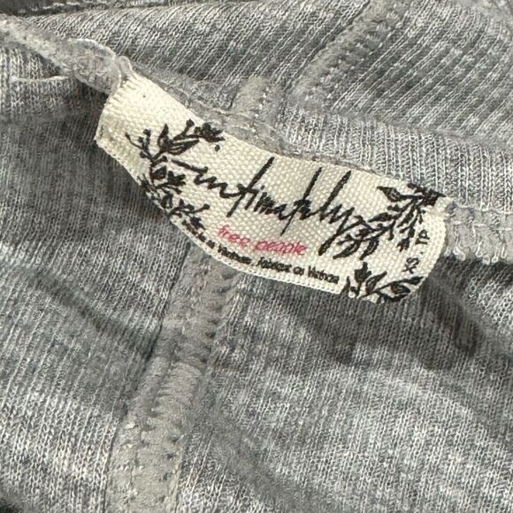 Free People Topanga Sleeveless Turtleneck Tank Grey Women’s XS - Picture 2 of 5